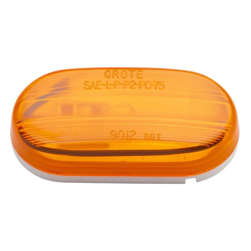 GROTE LIGHTING 46703 Single-Bulb Oval Clearance Marker Lights, Optic Lens