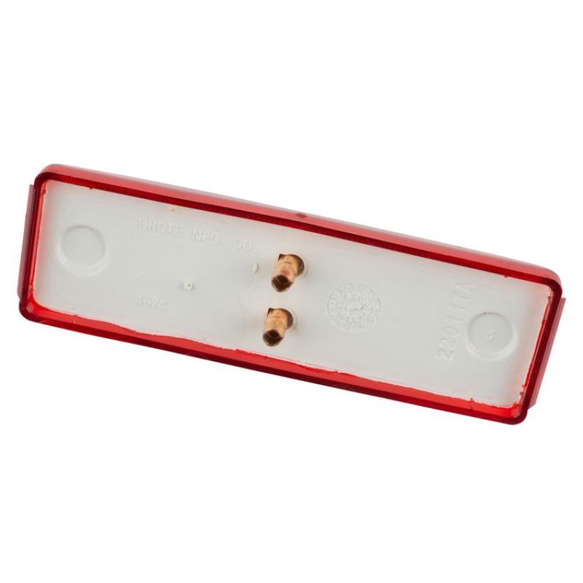 GROTE LIGHTING 46742 Rectangular Clearance Marker Lights, 12V, Red