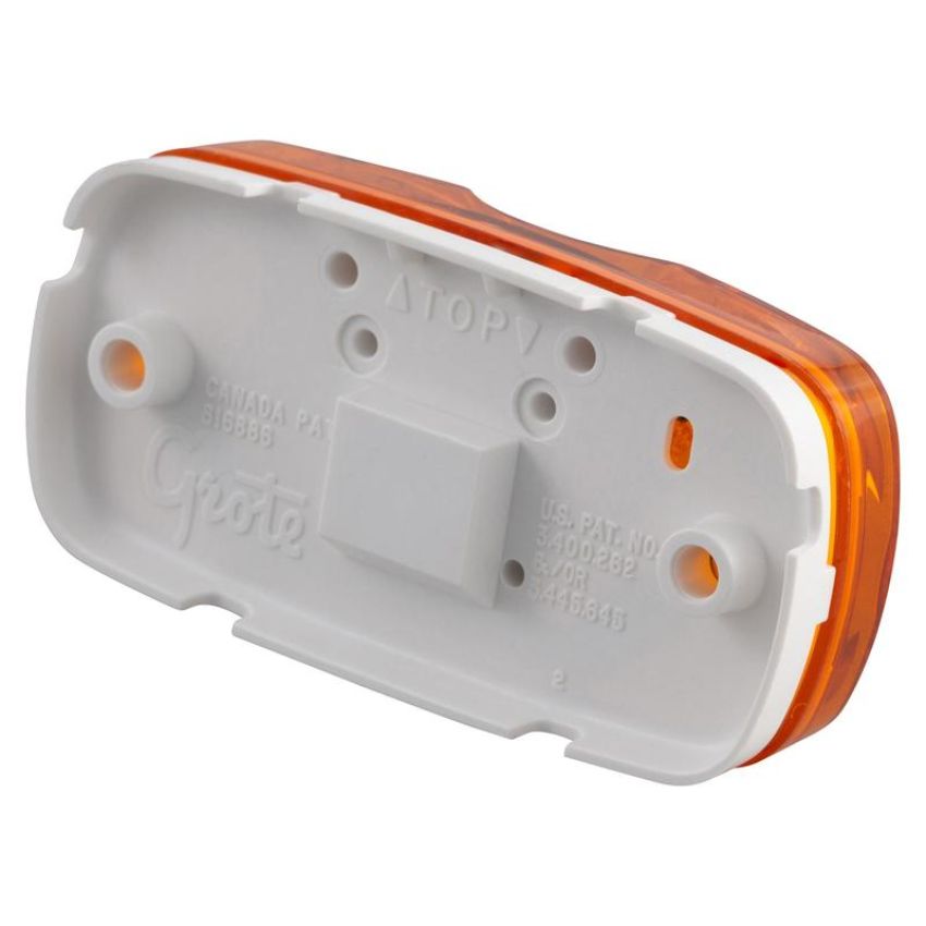 GROTE LIGHTING 46793 Two-Bulb Square-Corner Clearance Marker Lights, Duramold