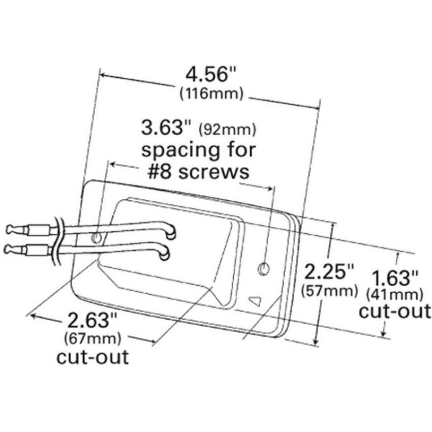 GROTE LIGHTING 47063 CAB MKR LAMP,YEL,SUPERNOVALED FLUSH MNT