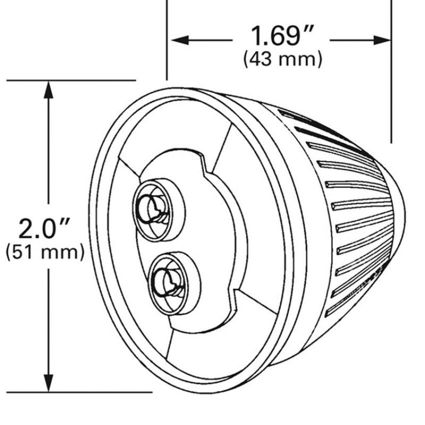 GROTE LIGHTING 47103 CLR/MKR LAMP, 2