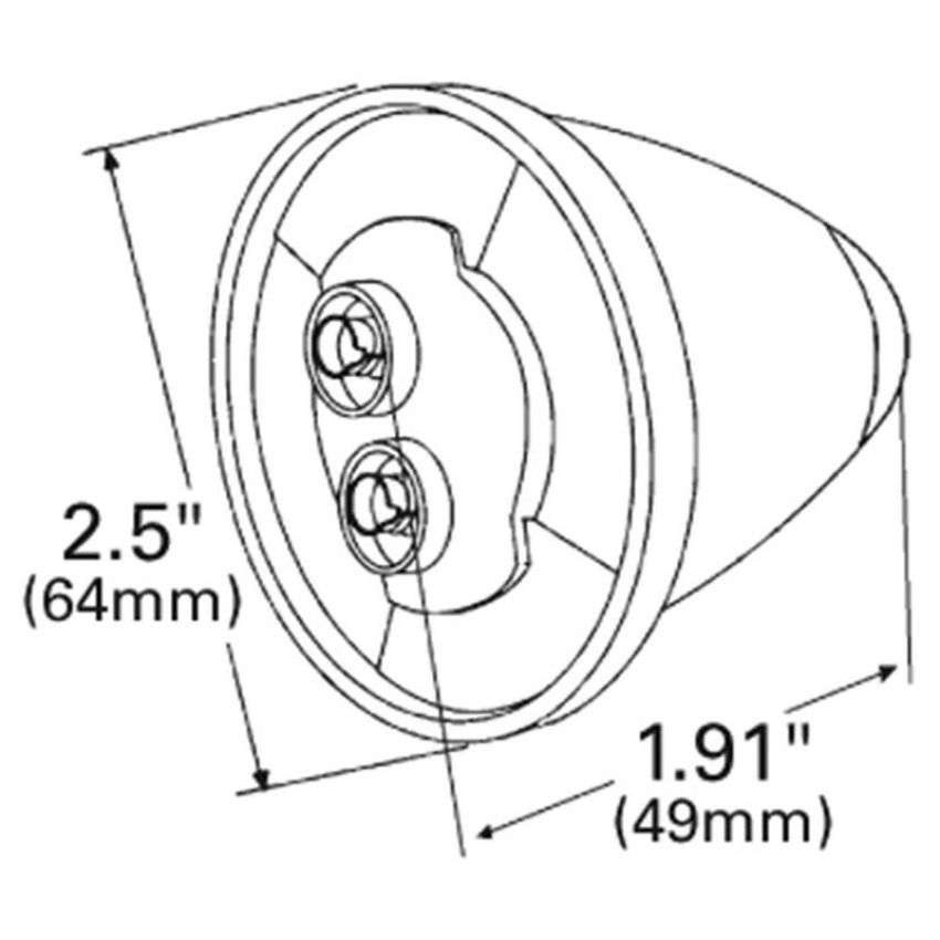 GROTE LIGHTING 47222 CLR/MKR LMP,2.5
