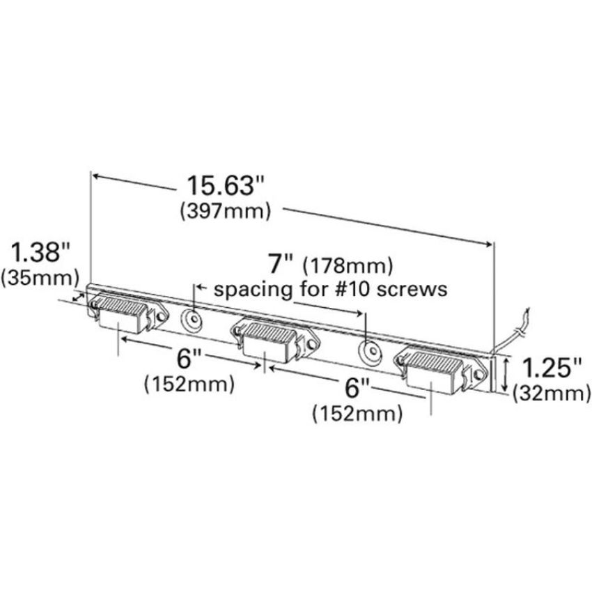 GROTE LIGHTING 49112 Economy Light Bars, Red
