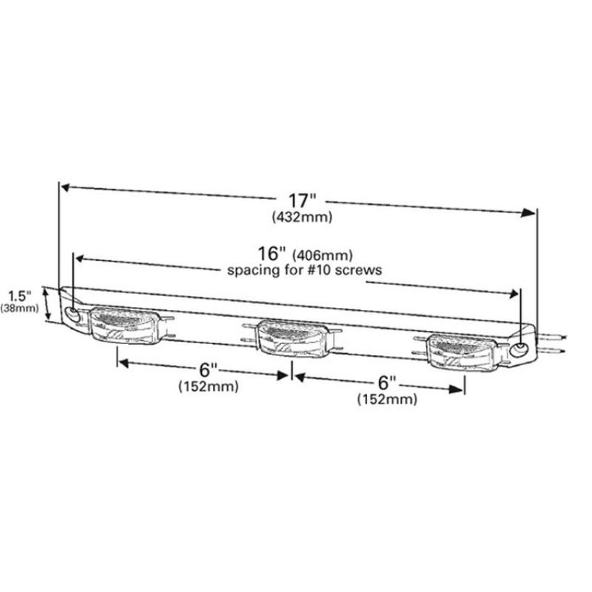 GROTE LIGHTING 49172 Light Bars, US15 Series