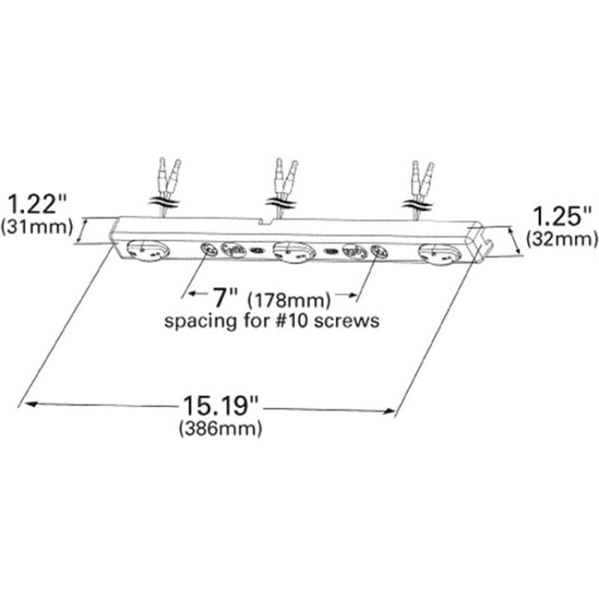 GROTE LIGHTING 49202 MicroNova® LED Light Bars, Red