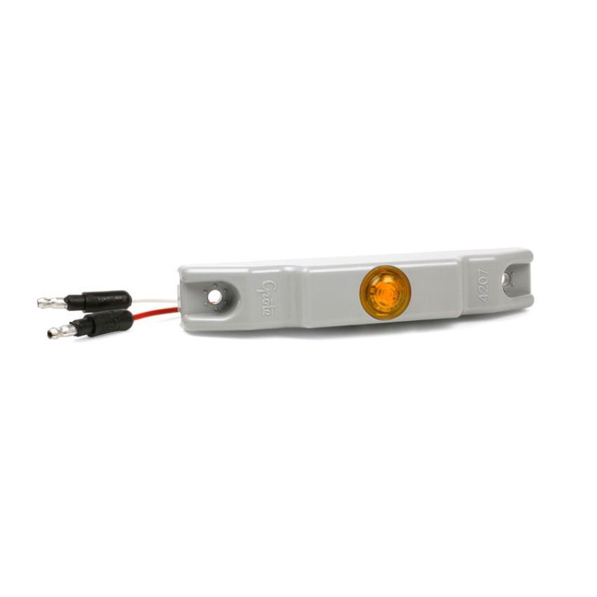GROTE LIGHTING 49453 MicroNova® Dot LED Clearance Marker Lights, Amber, with Bracket