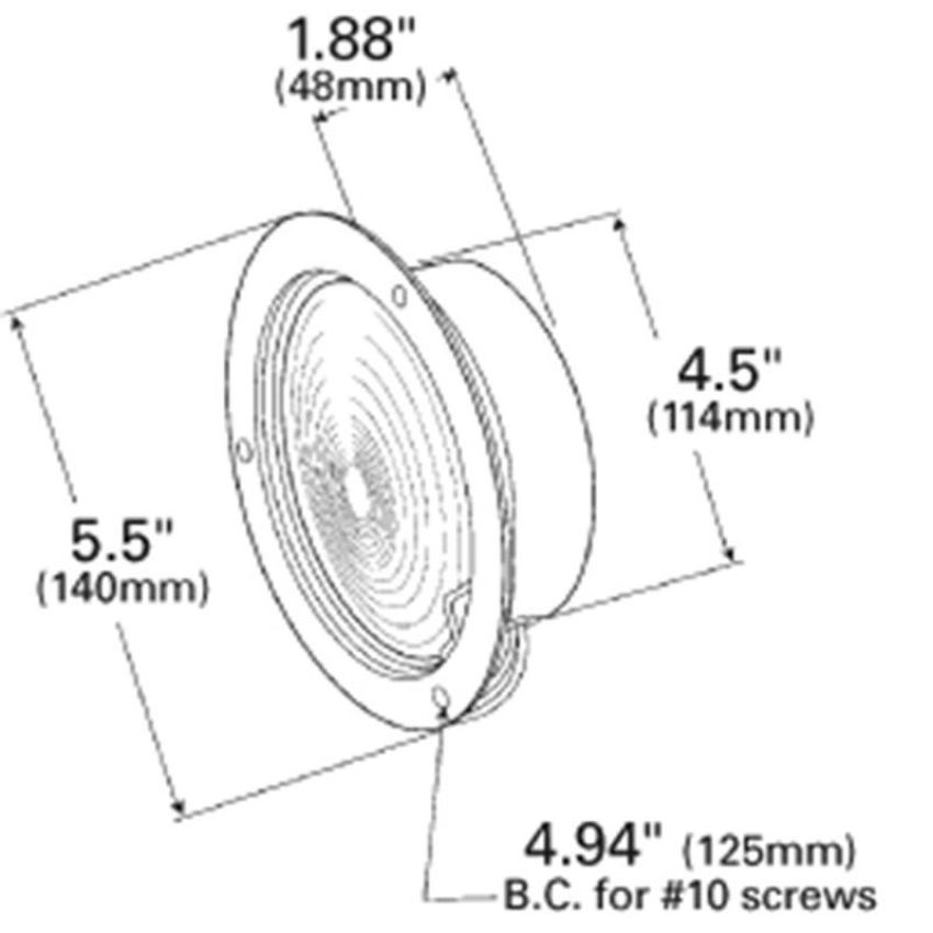 GROTE LIGHTING 50232 Economy Steel Lights, Double Contact