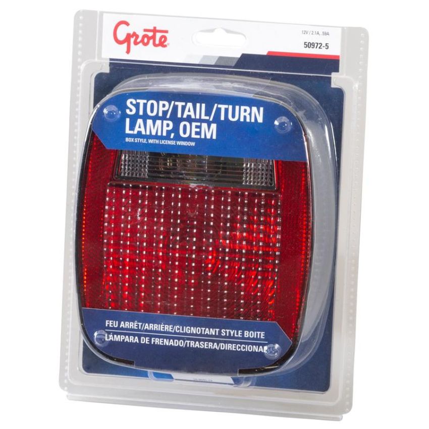 GROTE LIGHTING 50972-5 STT,RED,3STUD P'BILT/CHEVY/JEEP/GMC