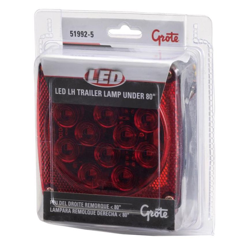 GROTE LIGHTING 51992-5 STT,RED,UNDER 80