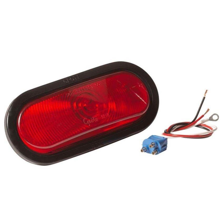 GROTE LIGHTING 52572 STT,RED,OVAL,LAMP TORSION MNT III SEALED