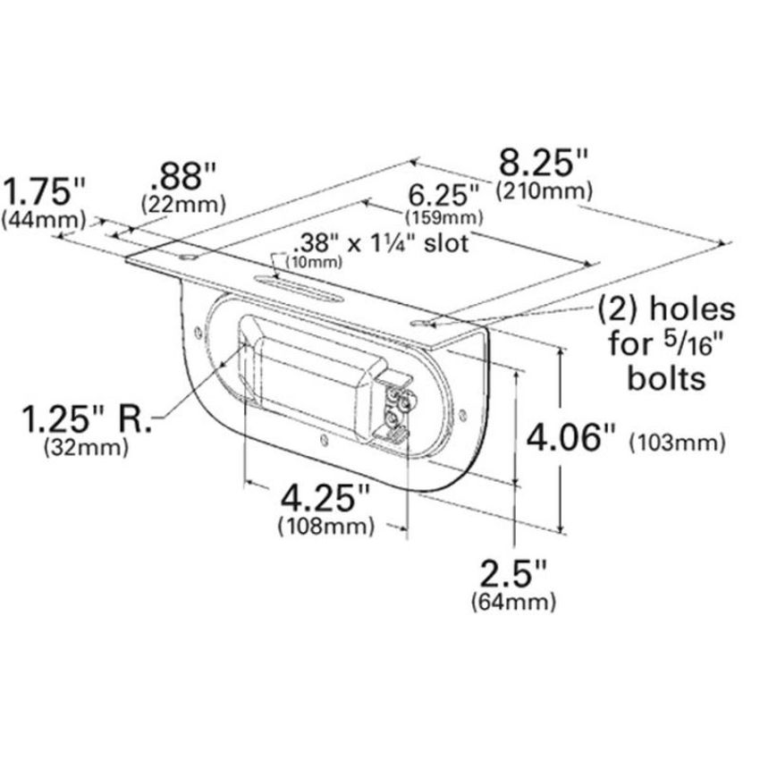 GROTE LIGHTING 53082-5 Oval Trailer Stop Tail Turn Submersible Lighting Kit, Boat Trailer Kit