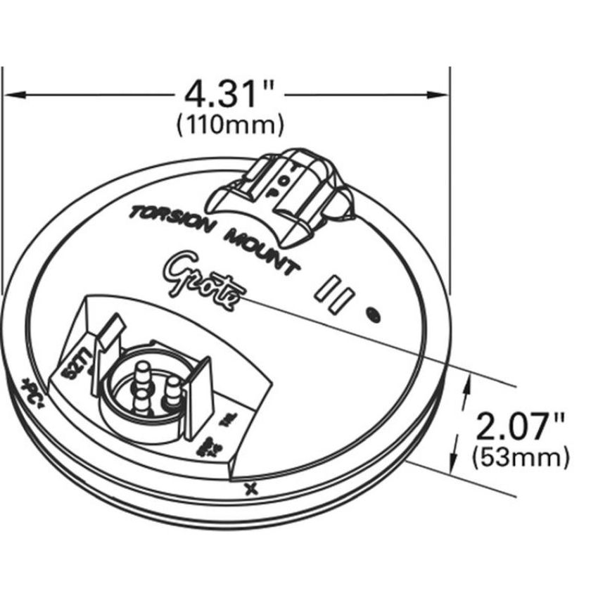 GROTE LIGHTING 53102 Torsion Mount® II 4