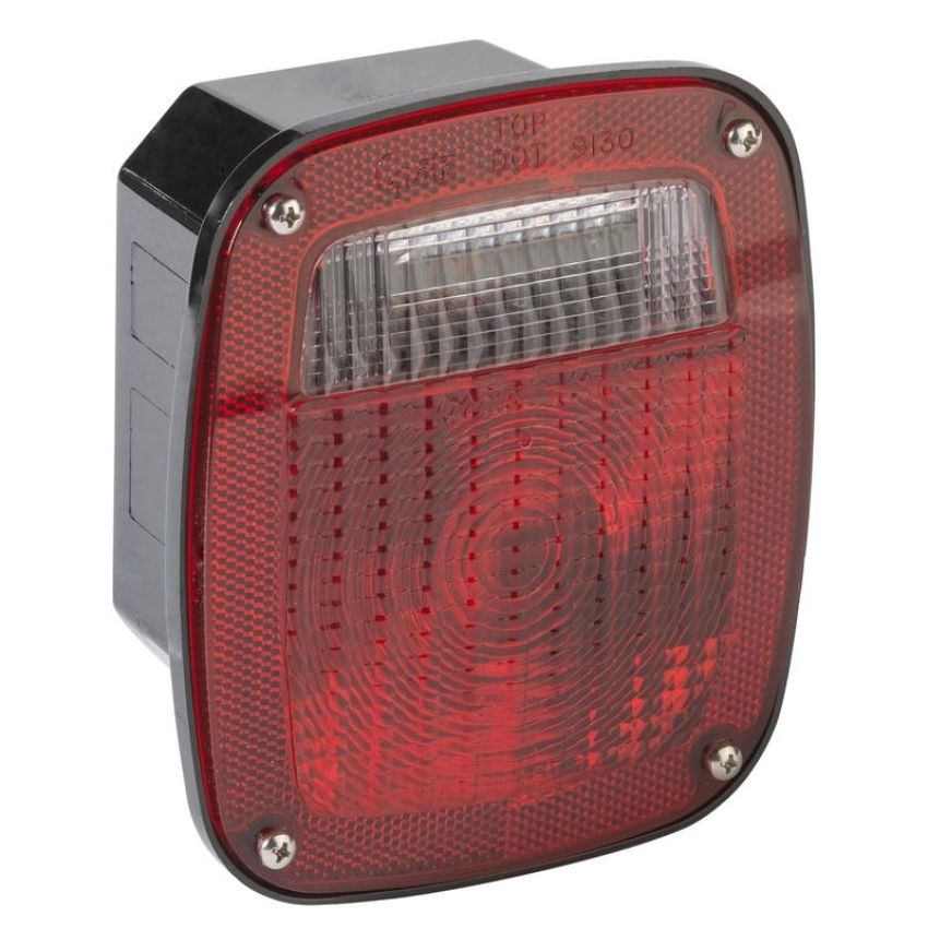 GROTE LIGHTING 53640 STT LMP,RED,SNOVALED,W/LIC,LH,OE CONECT