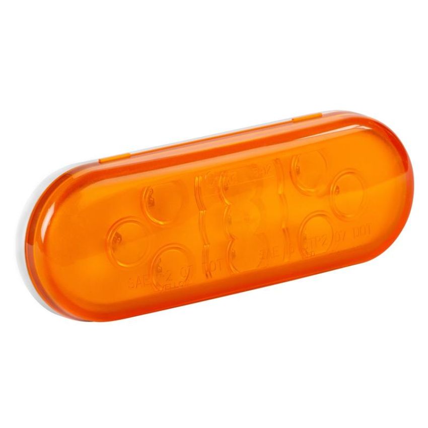 GROTE LIGHTING 54133 SuperNova® 9-Diode Oval LED Stop Tail Turn Lights, Male Pin, Amber