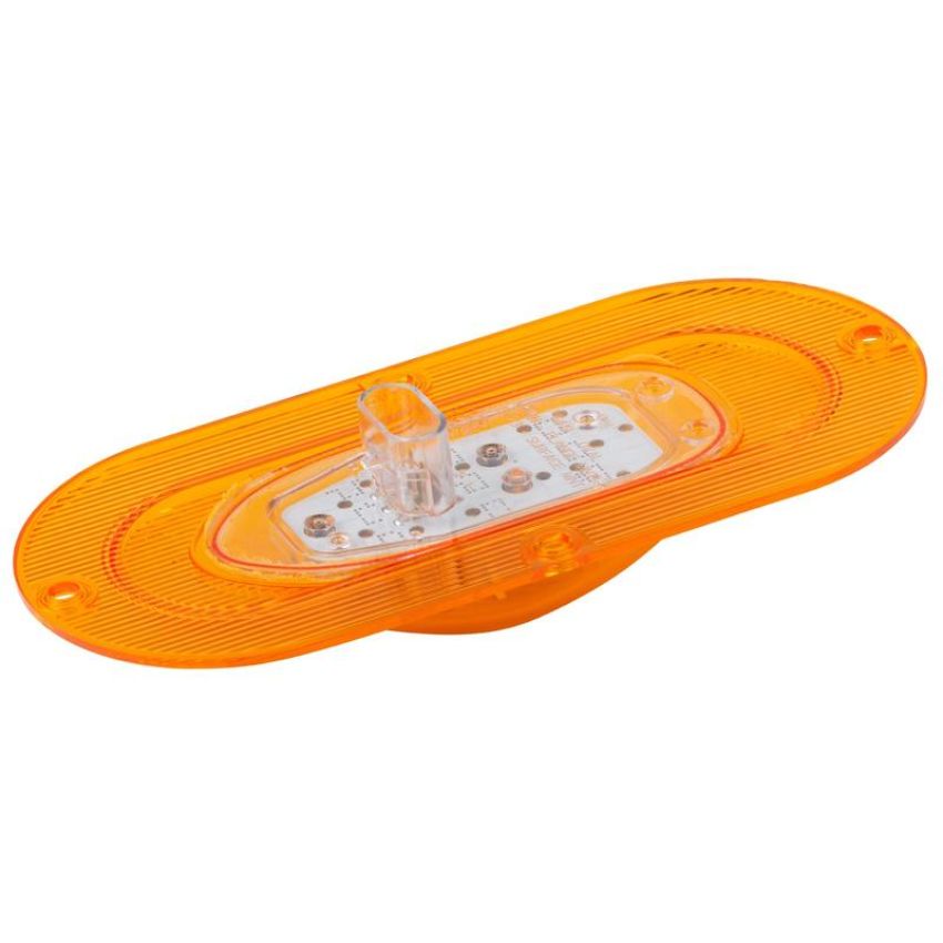 GROTE LIGHTING 54213 SuperNova® Oval LED Side Turn Marker Lights, Integrated Flange Mount, Hard Shell