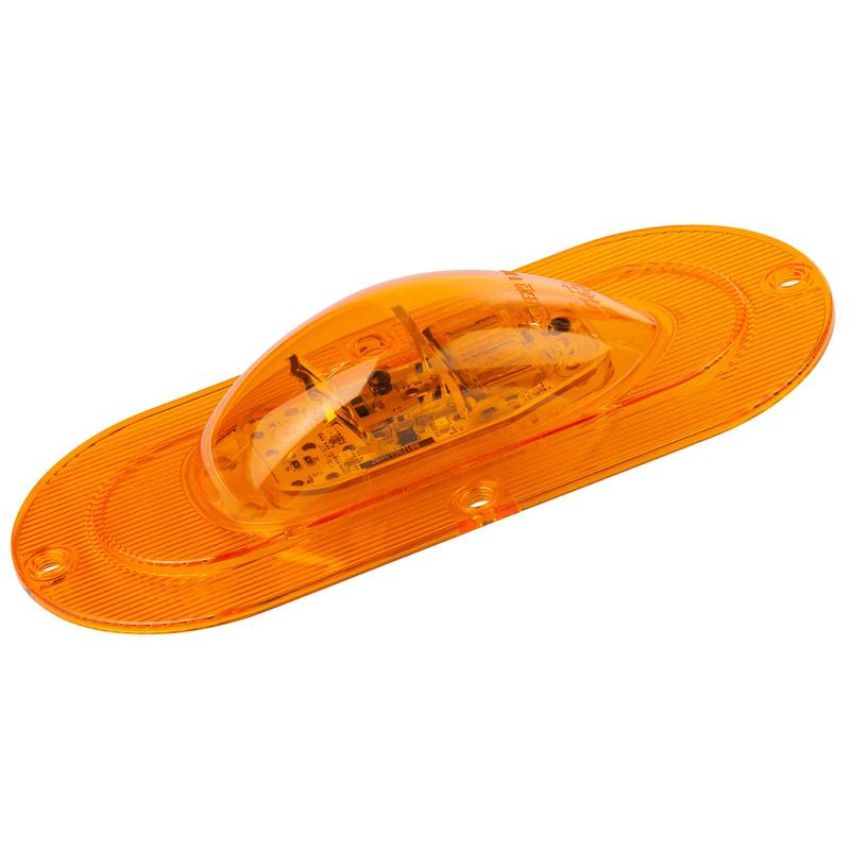 GROTE LIGHTING 54213 SuperNova® Oval LED Side Turn Marker Lights, Integrated Flange Mount, Hard Shell
