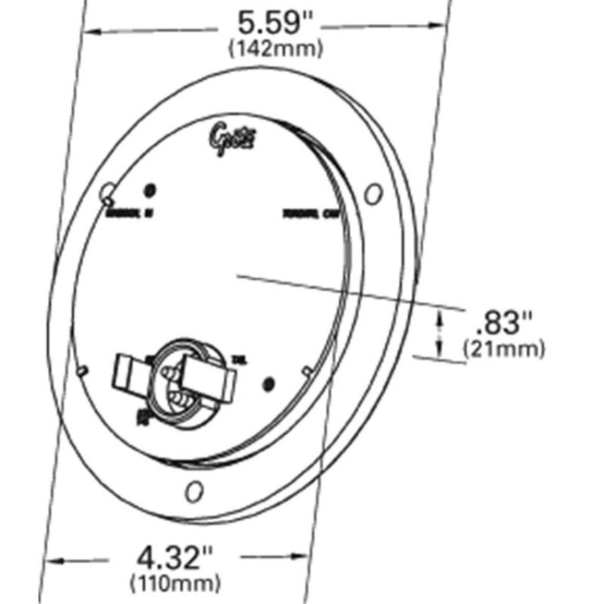 GROTE LIGHTING 54622 RED LED 10 DIODE STT LAMP