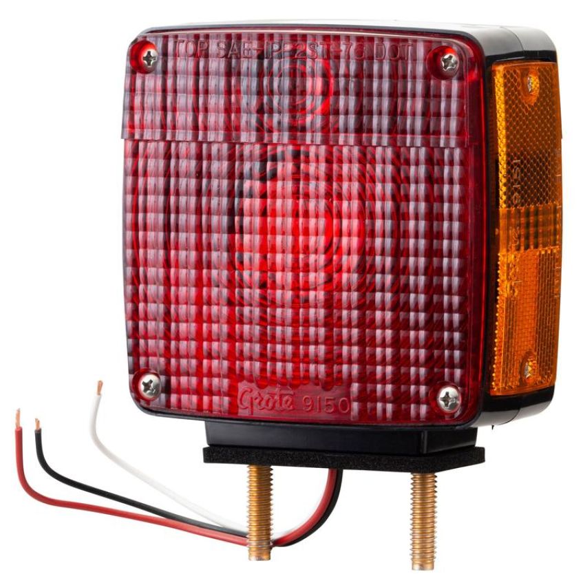 GROTE LIGHTING 55410 Two-Stud Light with Pigtail, RH