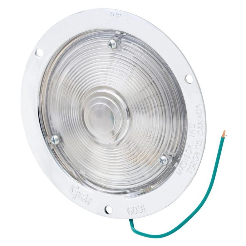 GROTE LIGHTING 60311 DOME/INTERIOR LAMP,CLR, SHALLOW DIE-CAST