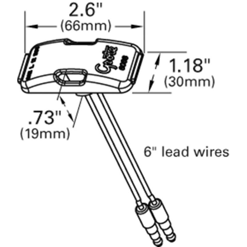 GROTE LIGHTING 60671 MicroNova® Multi-Volt LED License Light, Lamp Only, Clear