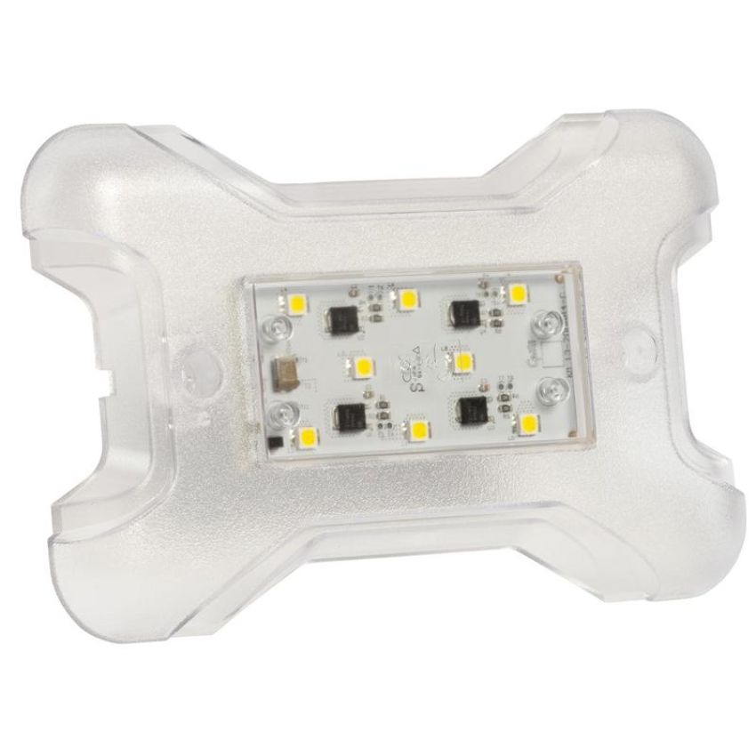 GROTE LIGHTING 61121 LED WhiteLight™ X-100 Dome Light, Clear, 12V
