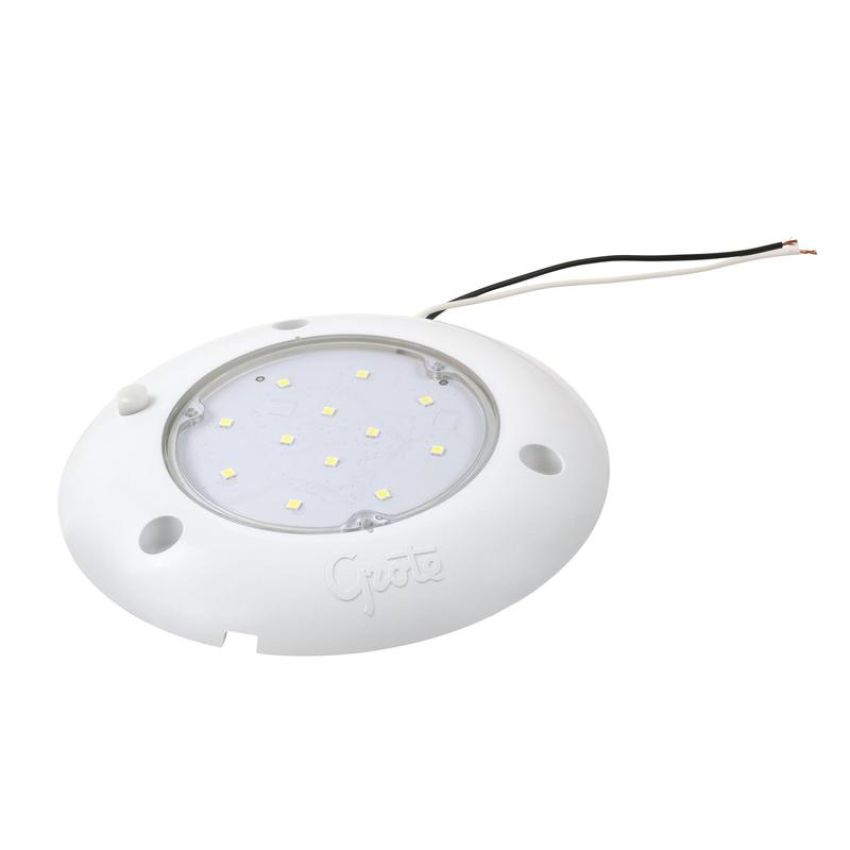 GROTE LIGHTING 61331 S100 LED WhiteLight™ Surface Mount Dome Lights, with Motion Sensor, White