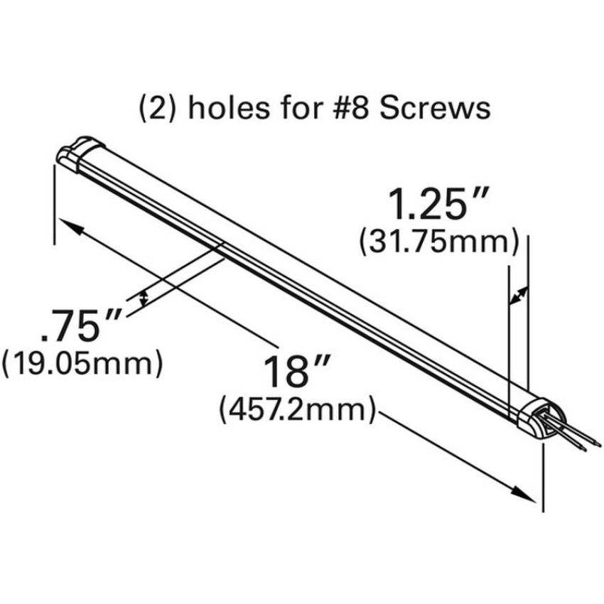 GROTE LIGHTING 61F01 LED SlimWhite, 18