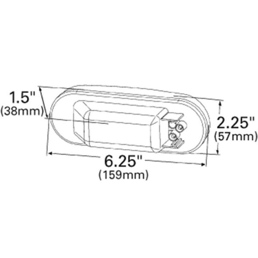 GROTE LIGHTING 62521 Economy Oval Dual-System Backup Light, Female Pin