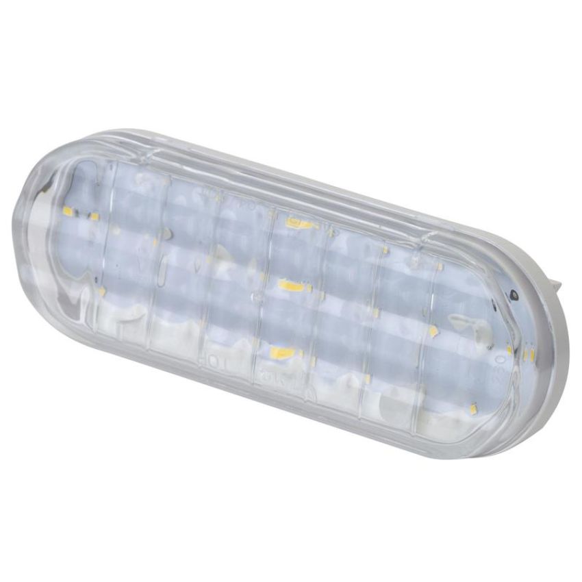 GROTE LIGHTING 62601 SuperNova® Oval Dual-System LED Backup Light, Horizontal Grommet Mount, Male Pin