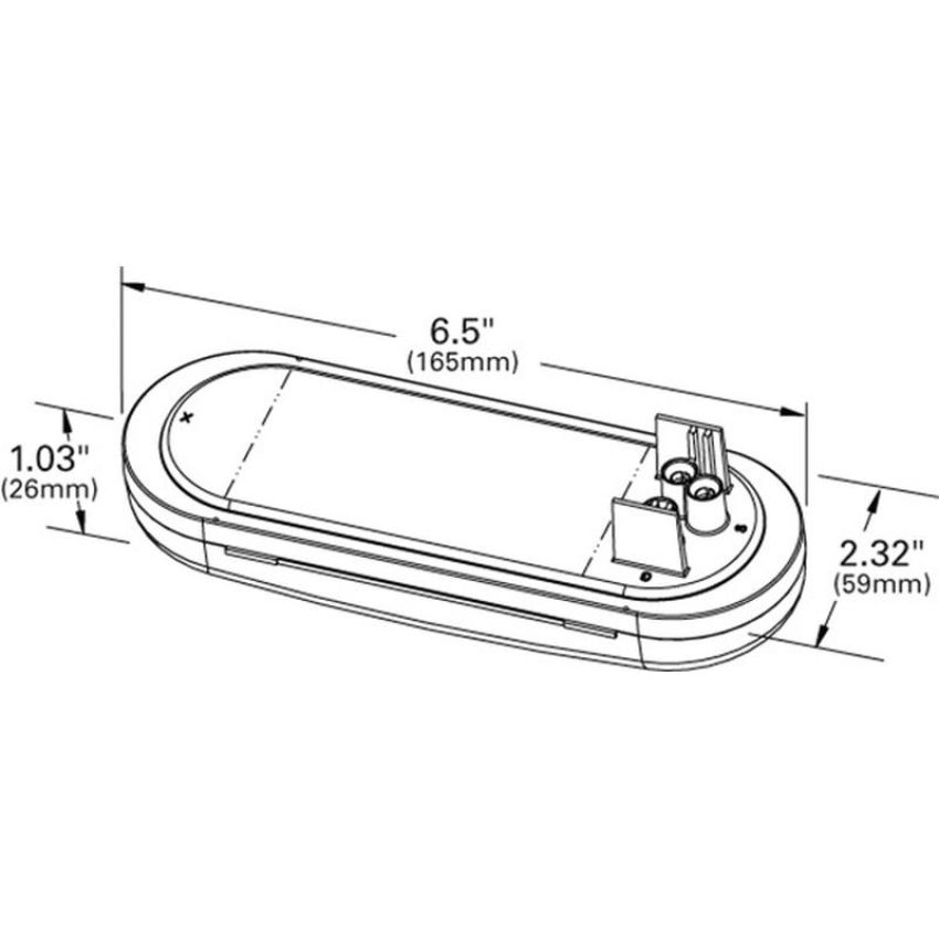 GROTE LIGHTING 62751 Grote Select™ Oval Dual-System LED Backup Light, Female Pin