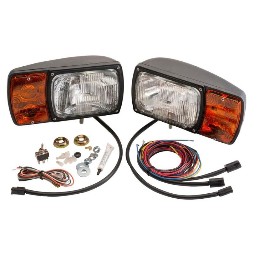 GROTE LIGHTING 63451-4 Snow Plow Light Kit With Universal Wiring Harness, Black