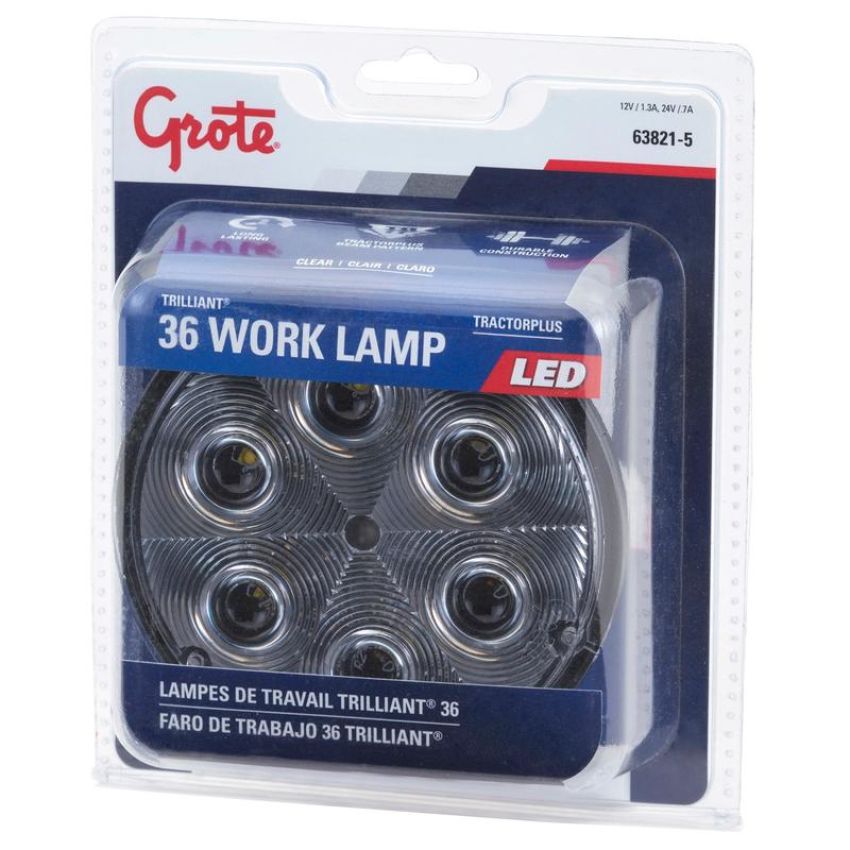 GROTE LIGHTING 63821-5 TRILLIANT,PAR 36 LED BULB,TRACTR,10-30 V