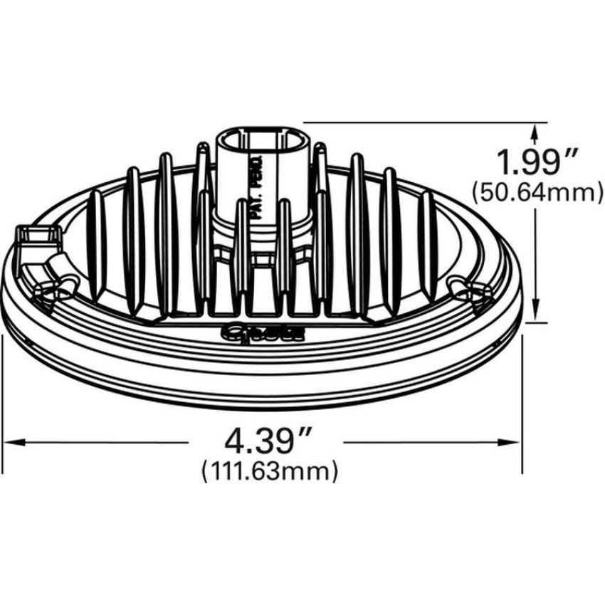 GROTE LIGHTING 63971 Trilliant® 36 LED Work Lights, Hard Shell SuperSeal With Pigtail, 12V/24V
