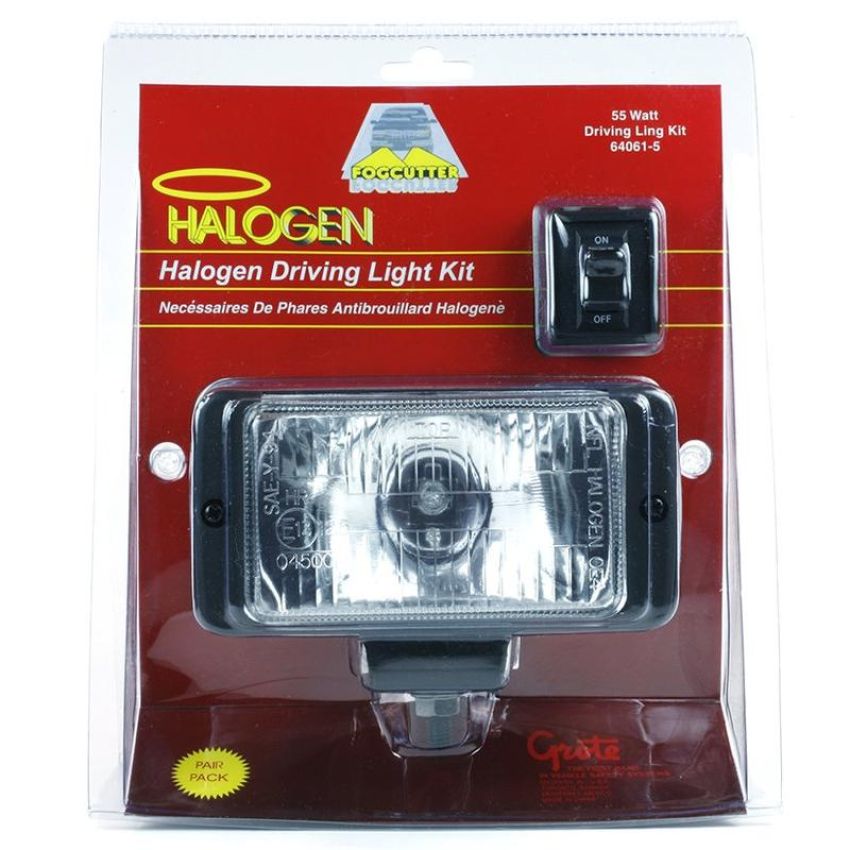 GROTE LIGHTING 64061-5 CLR,MINI HALOGEN DRIVING KIT, RETAIL PK