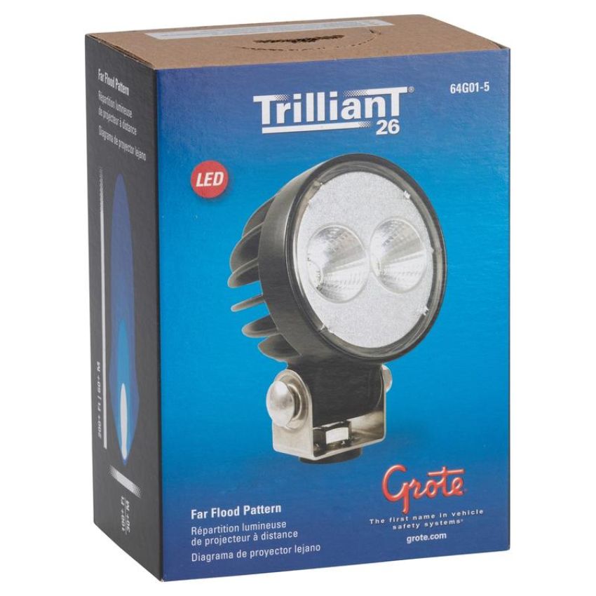 GROTE LIGHTING 64G01-5 LED WORK LAMP,MULTI-VOLT,FAR,PENDANT MNT