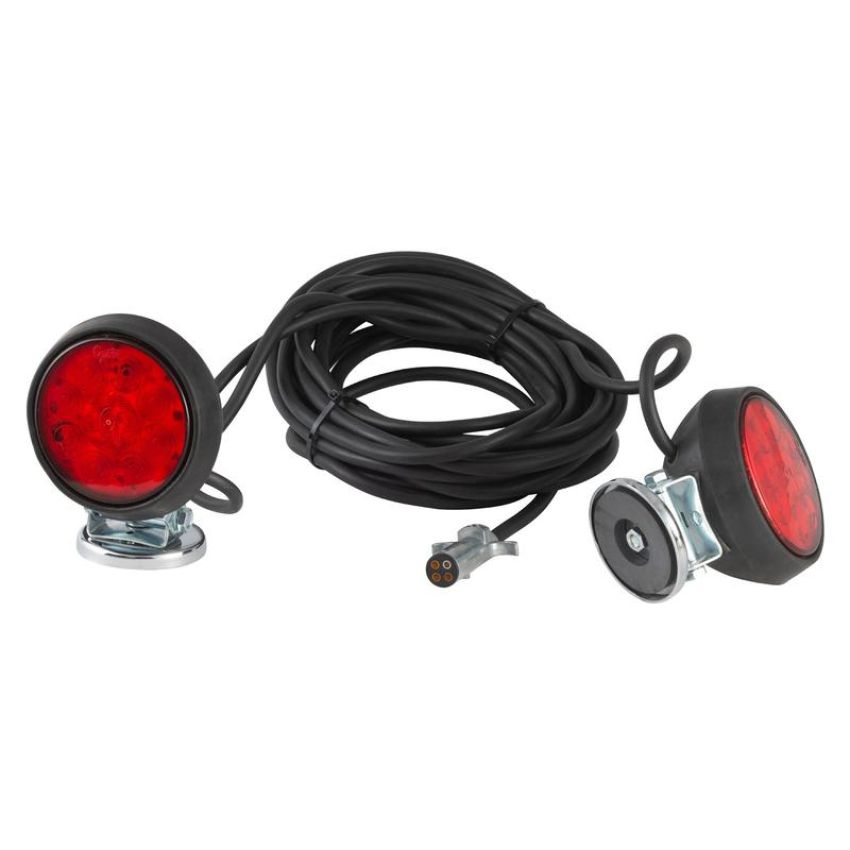 GROTE LIGHTING 65432-4 Towing Kits, Heavy Duty SuperNova® LED Magnetic Towing Kit, Red