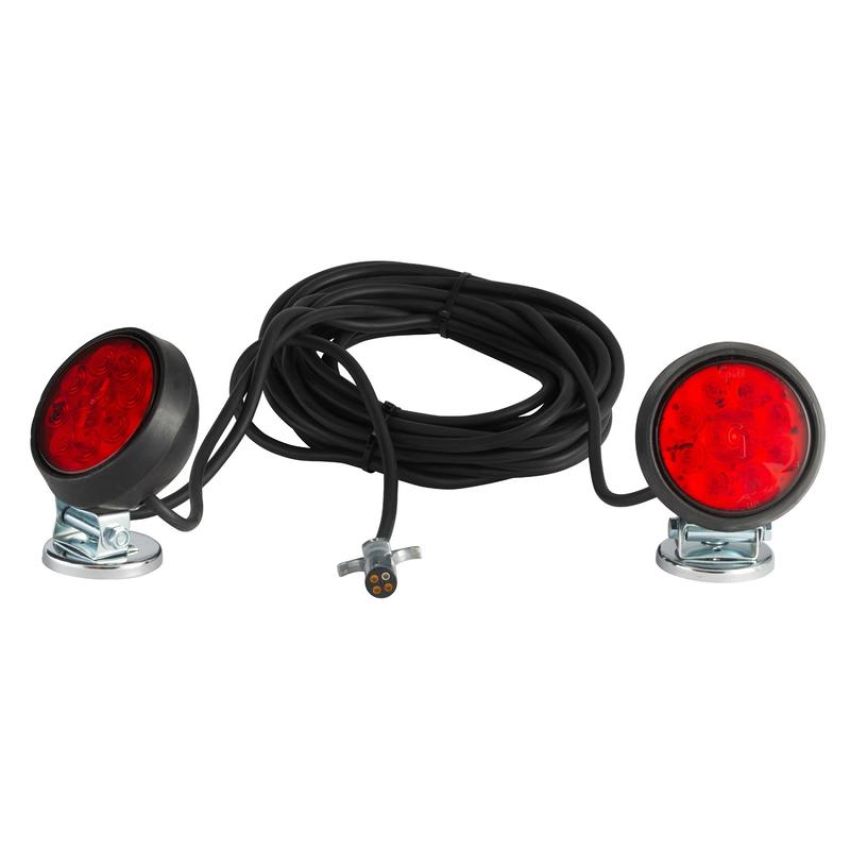 GROTE LIGHTING 65432-4 Towing Kits, Heavy Duty SuperNova® LED Magnetic Towing Kit, Red