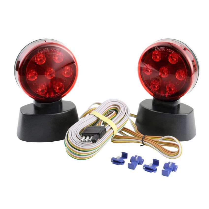 GROTE LIGHTING 65720-5 Towing Kits, Magnetic LED Towing Kit, Red