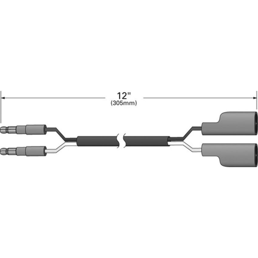 GROTE LIGHTING 66165 Two Slim-Line Male To Two Double Females, 12
