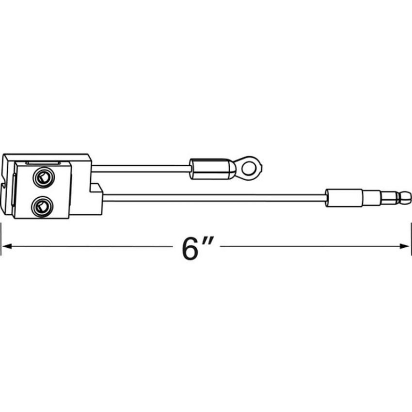 GROTE LIGHTING 66980 Clearance Marker Pigtails, Chassis Ground, Slim-Line .180 Male, 6