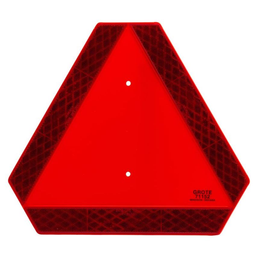 GROTE LIGHTING 71152 Slow-Moving Vehicle Emblem, Orange/Red