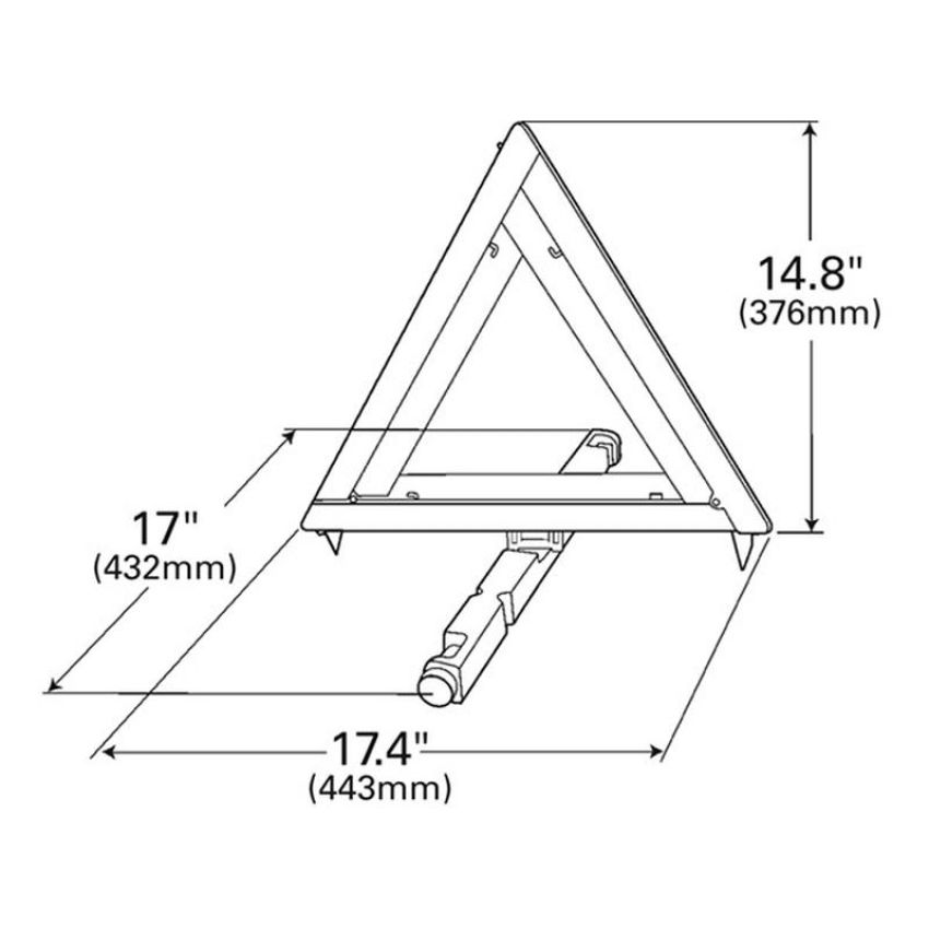 GROTE LIGHTING 71432 Triangle Warning Kits, Triangle Warning Kit | Economy Kit