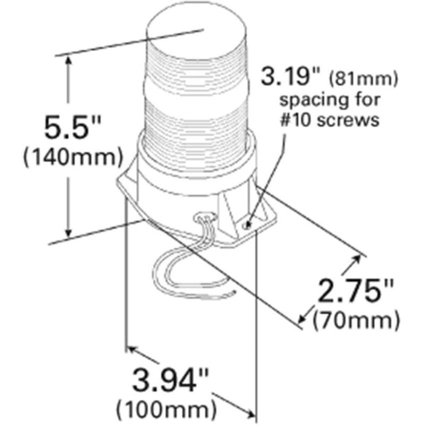 GROTE LIGHTING 77013 Material Handling Strobe Lights, Amber