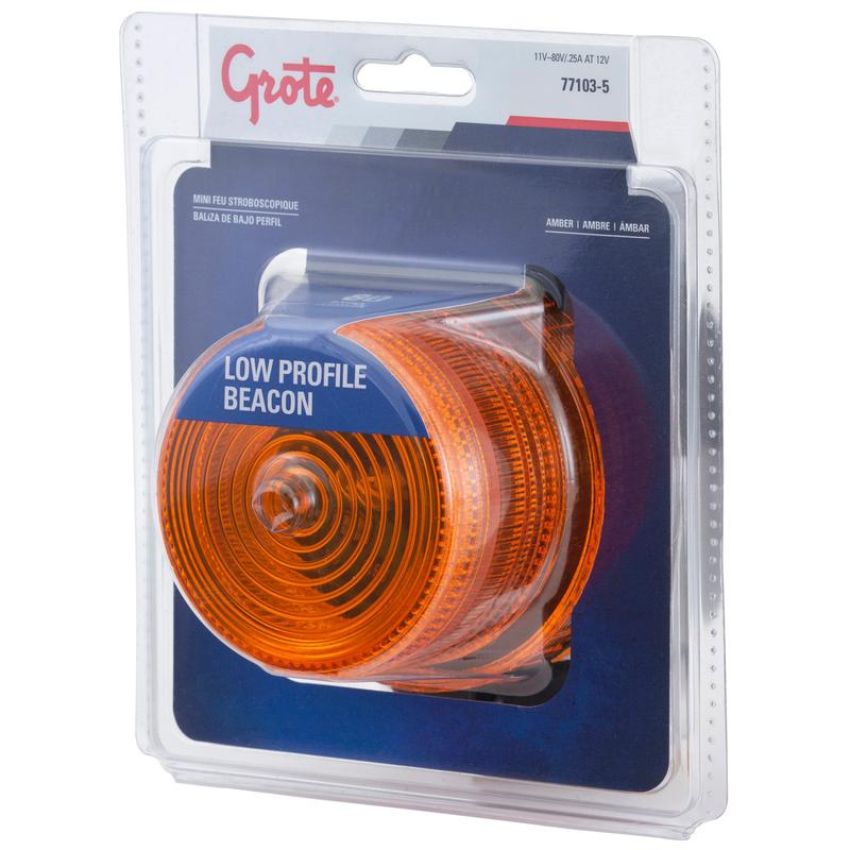 GROTE LIGHTING 77103-5 Mighty Mini Strobe Lights, Single Flash, Retail Pack