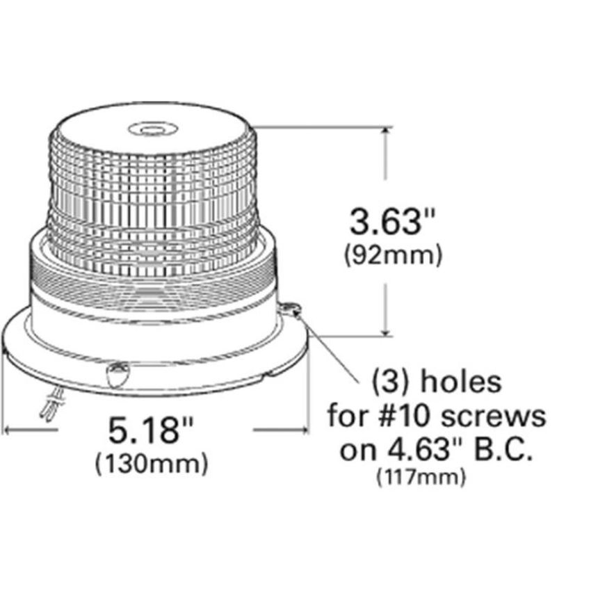 GROTE LIGHTING 77103 Mighty Mini Strobe Lights, Single Flash