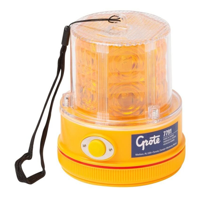 GROTE LIGHTING 77913 Battery-Operated LED Warning Light, Amber