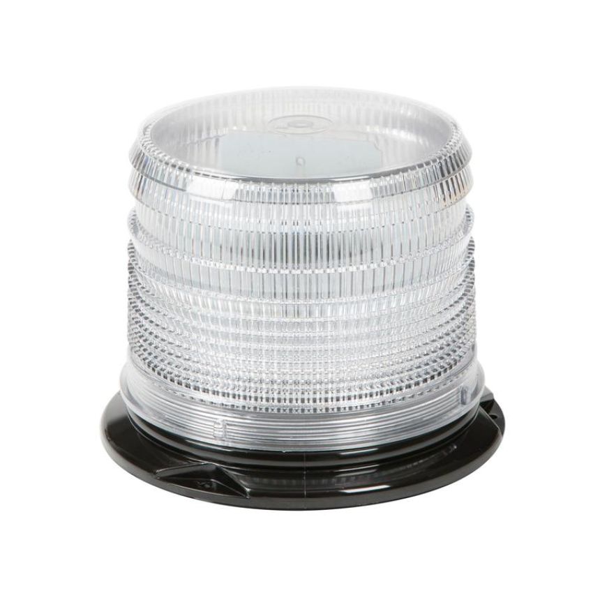 GROTE LIGHTING 78031 LED Beacons with S-Link Synchronization, Permanent Mount, Class I, White