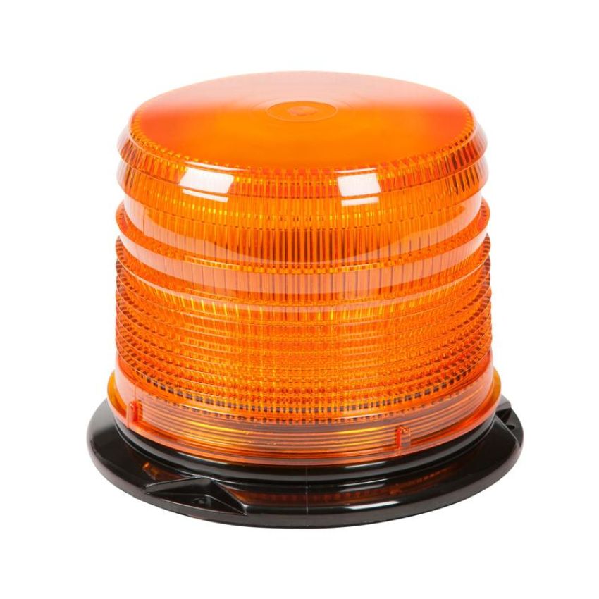 GROTE LIGHTING 78033 LED Beacons with S-Link Synchronization, Permanent Mount, Class I, Amber
