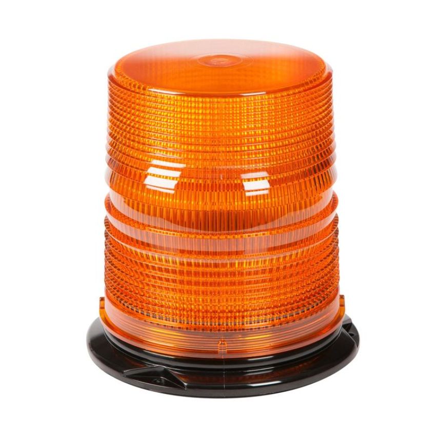 GROTE LIGHTING 78053 LED Beacons with S-Link Synchronization, Permanent Mount, Class I, Amber