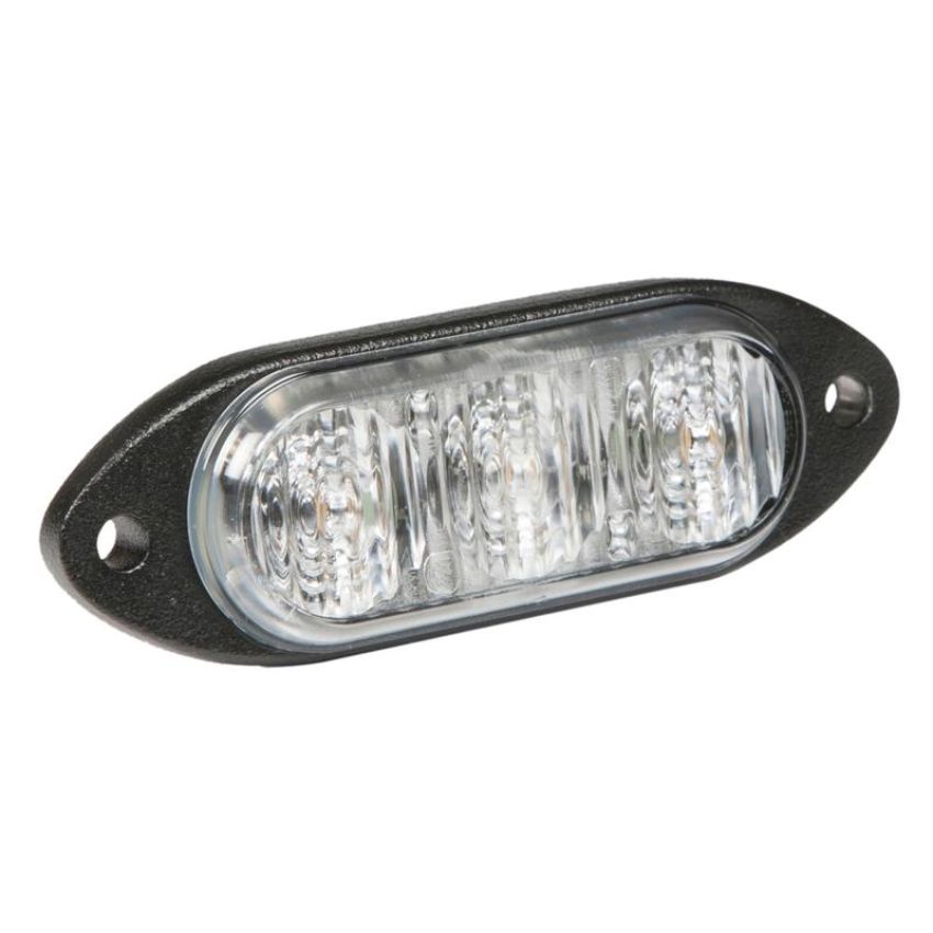 GROTE LIGHTING 78161 LED Directional Warning Light, Surface Mount, 3-Diode, Class I, White
